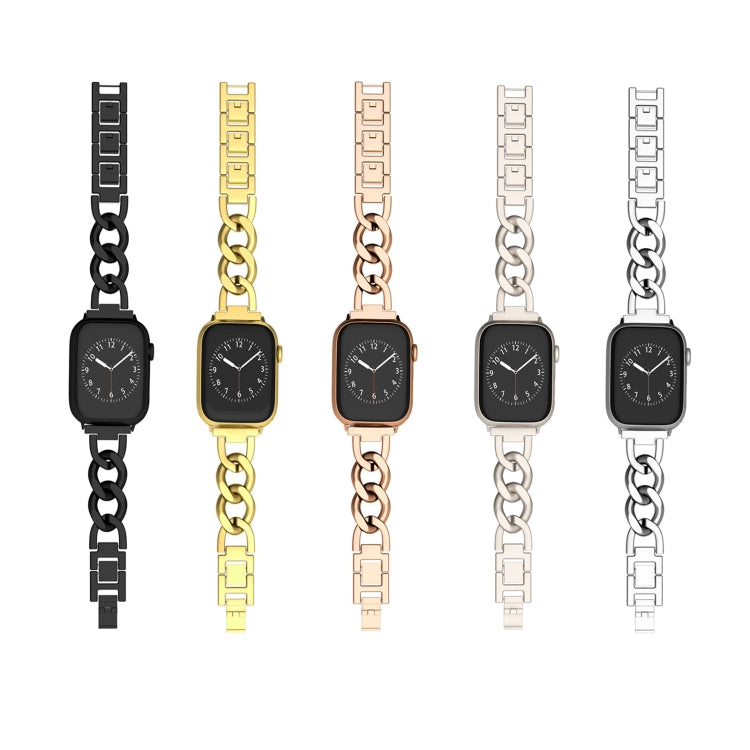 Quick-Release Metal Chain Watch Band, For Apple Watch Series 3 38mm, For Apple Watch Series 3 42mm