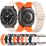 For Samsung Galaxy Watch Ultra 47mm Spot Pattern Two Color Magnetic Silicone Watch Band