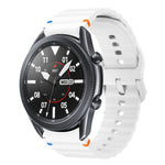 Wave Pattern Stitched Silicone Watch Band, For Samsung Galaxy Watch 5 Pro, For Samsung Galaxy Watch 4 40 / 44mm, For Samsung Galaxy Watch 4 Classic 42 / 46mm, For Samsung Galaxy Watch3 41mm
