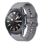 Wave Pattern Stitched Silicone Watch Band, For Samsung Galaxy Watch 5 Pro, For Samsung Galaxy Watch 4 40 / 44mm, For Samsung Galaxy Watch 4 Classic 42 / 46mm, For Samsung Galaxy Watch3 41mm