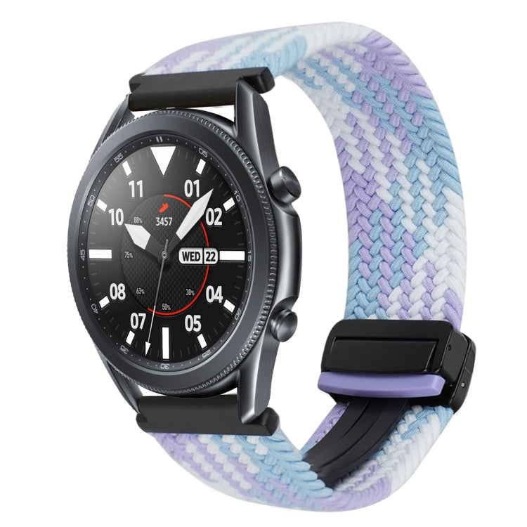 22mm Magnetic Buckle Braided Watch Band, For Samsung Galaxy Gear S3 Frontier, For Samsung Galaxy Watch 3 45mm