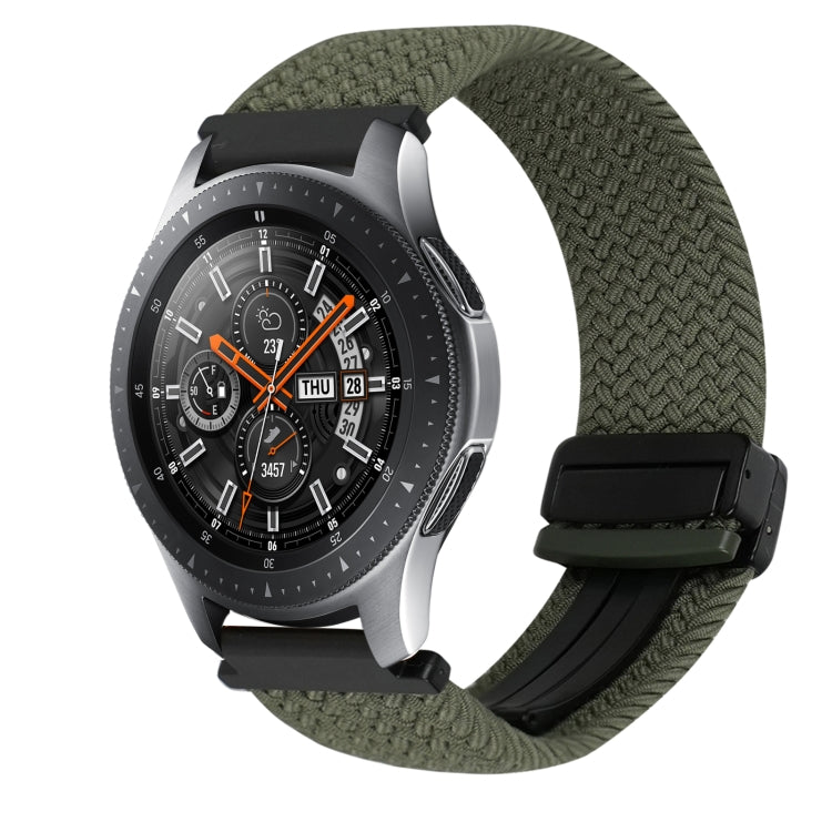 22mm Magnetic Buckle Braided Watch Band, For Samsung Galaxy Gear S3 Classic, For Samsung Galaxy Watch 46mm