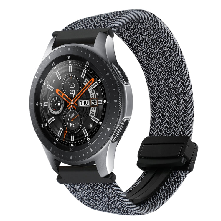 22mm Magnetic Buckle Braided Watch Band, For Samsung Galaxy Gear S3 Classic, For Samsung Galaxy Watch 46mm