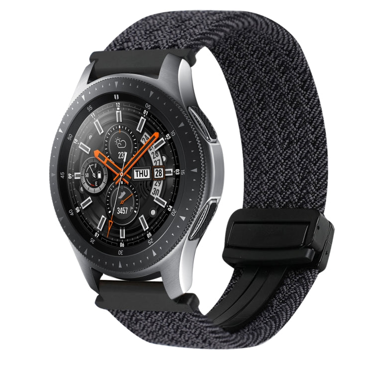 22mm Magnetic Buckle Braided Watch Band, For Samsung Galaxy Gear S3 Classic, For Samsung Galaxy Watch 46mm