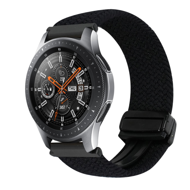 22mm Magnetic Buckle Braided Watch Band, For Samsung Galaxy Gear S3 Classic, For Samsung Galaxy Watch 46mm
