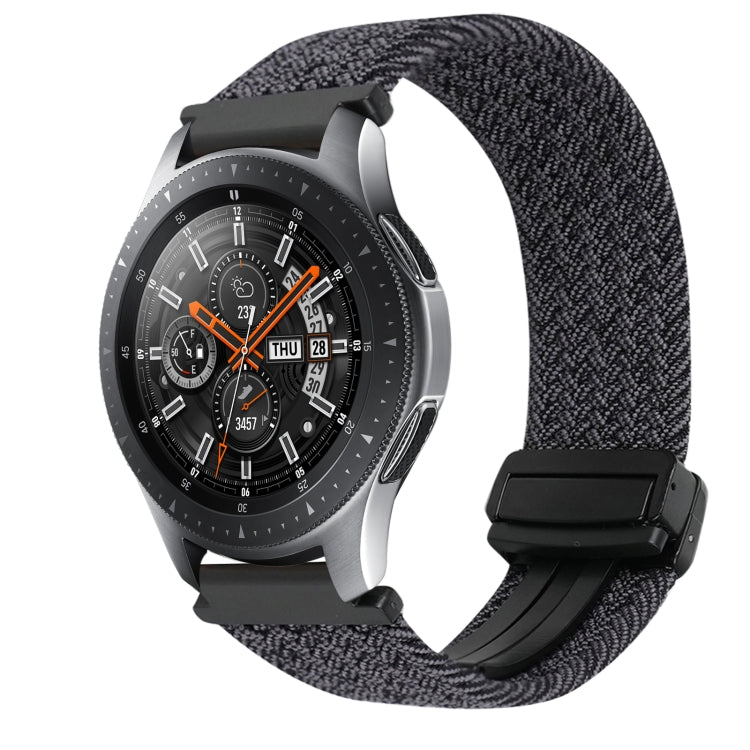 22mm Magnetic Buckle Braided Watch Band, For Samsung Galaxy Gear S3 Classic, For Samsung Galaxy Watch 46mm