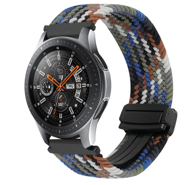 22mm Magnetic Buckle Braided Watch Band, For Samsung Galaxy Gear S3 Classic, For Samsung Galaxy Watch 46mm