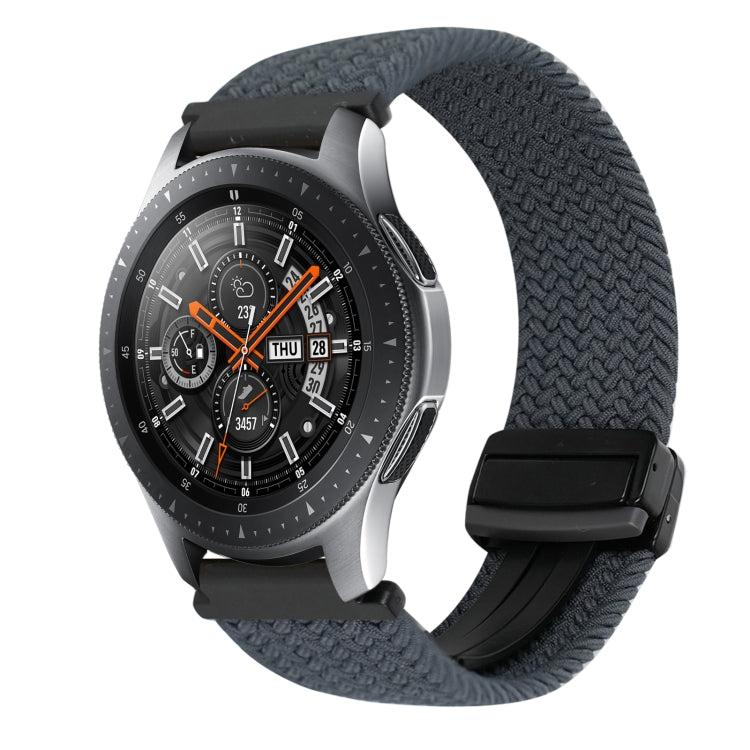 22mm Magnetic Buckle Braided Watch Band, For Samsung Galaxy Gear S3 Classic, For Samsung Galaxy Watch 46mm