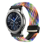 22mm Magnetic Buckle Braided Watch Band, For Samsung Galaxy Gear S3 Classic, For Samsung Galaxy Watch 46mm