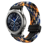 22mm Magnetic Buckle Braided Watch Band, For Samsung Galaxy Gear S3 Classic, For Samsung Galaxy Watch 46mm