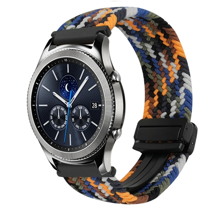 22mm Magnetic Buckle Braided Watch Band, For Samsung Galaxy Gear S3 Classic, For Samsung Galaxy Watch 46mm