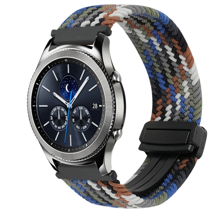 22mm Magnetic Buckle Braided Watch Band, For Samsung Galaxy Gear S3 Classic, For Samsung Galaxy Watch 46mm