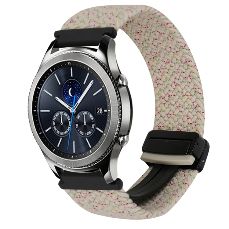 22mm Magnetic Buckle Braided Watch Band, For Samsung Galaxy Gear S3 Classic, For Samsung Galaxy Watch 46mm