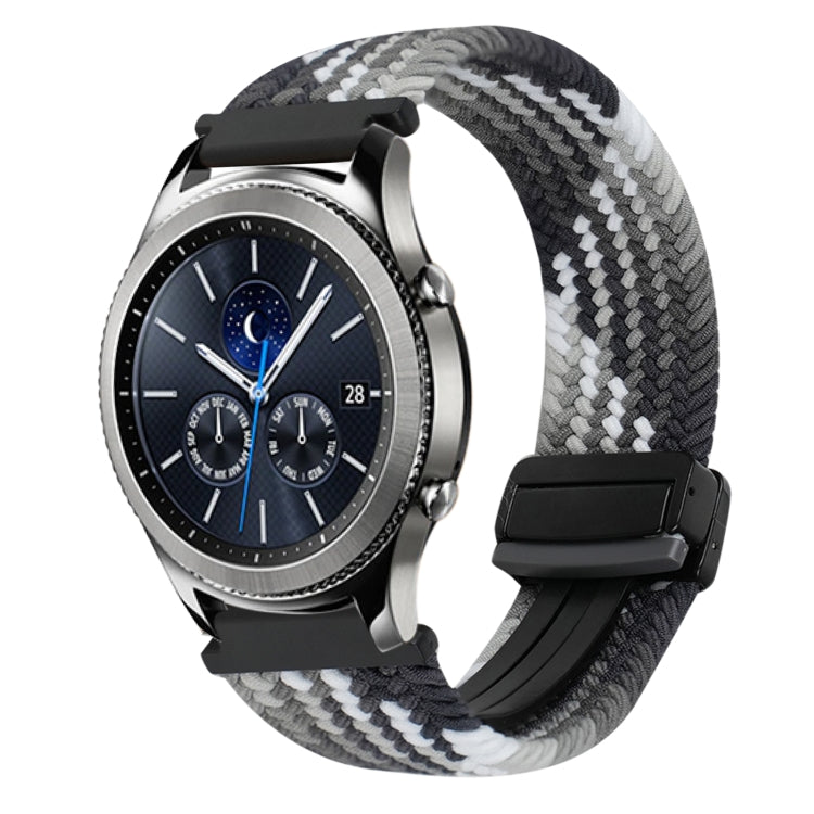 22mm Magnetic Buckle Braided Watch Band, For Samsung Galaxy Gear S3 Classic, For Samsung Galaxy Watch 46mm