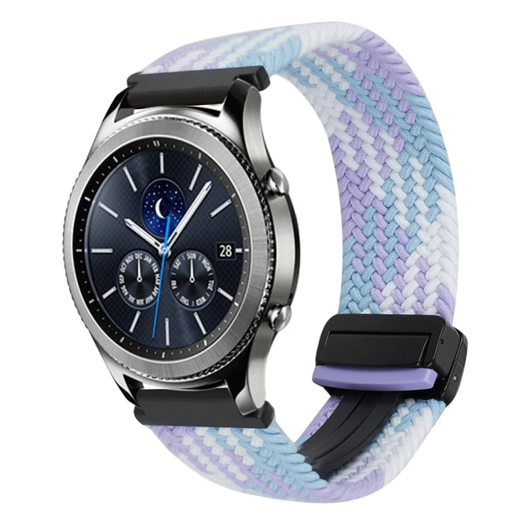 22mm Magnetic Buckle Braided Watch Band, For Samsung Galaxy Gear S3 Classic, For Samsung Galaxy Watch 46mm
