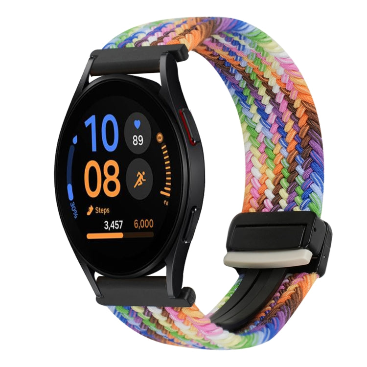 20mm Magnetic Buckle Braided Watch Strap, For Samsung Galaxy Watch FE 40mm, For Samsung Galaxy Watch 6 Classic
