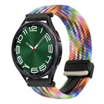 20mm Magnetic Buckle Braided Watch Strap, For Samsung Galaxy Watch FE 40mm, For Samsung Galaxy Watch 6 Classic