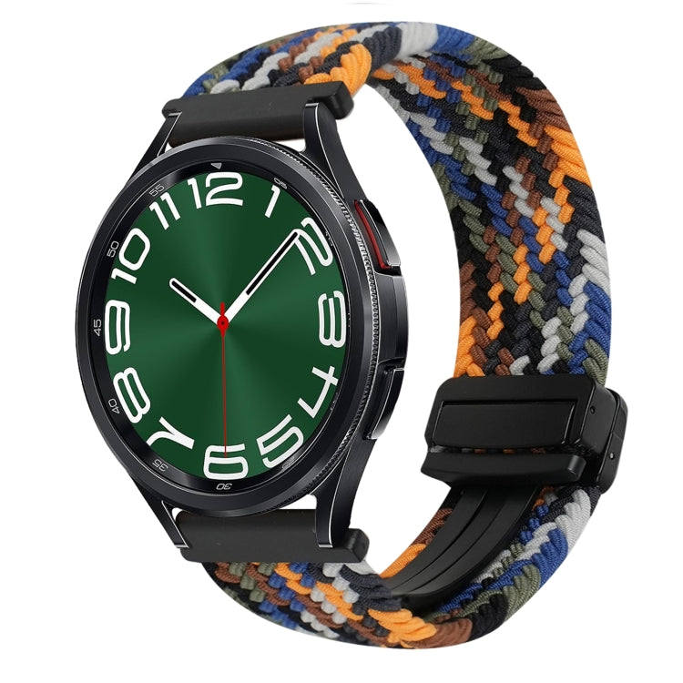20mm Magnetic Buckle Braided Watch Strap, For Samsung Galaxy Watch FE 40mm, For Samsung Galaxy Watch 6 Classic