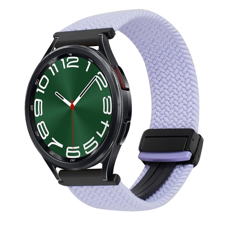 20mm Magnetic Buckle Braided Watch Strap, For Samsung Galaxy Watch FE 40mm, For Samsung Galaxy Watch 6 Classic