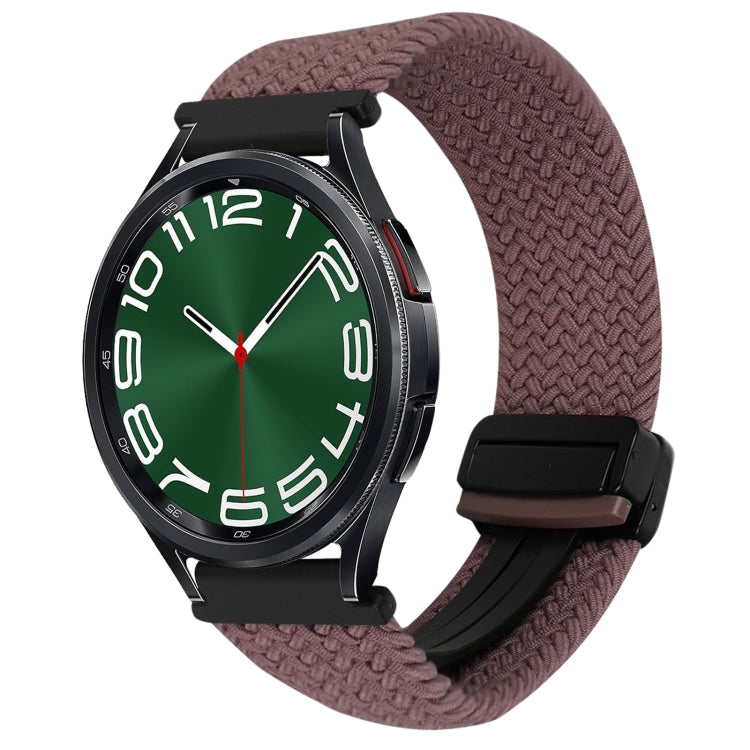 20mm Magnetic Buckle Braided Watch Strap, For Samsung Galaxy Watch FE 40mm, For Samsung Galaxy Watch 6 Classic