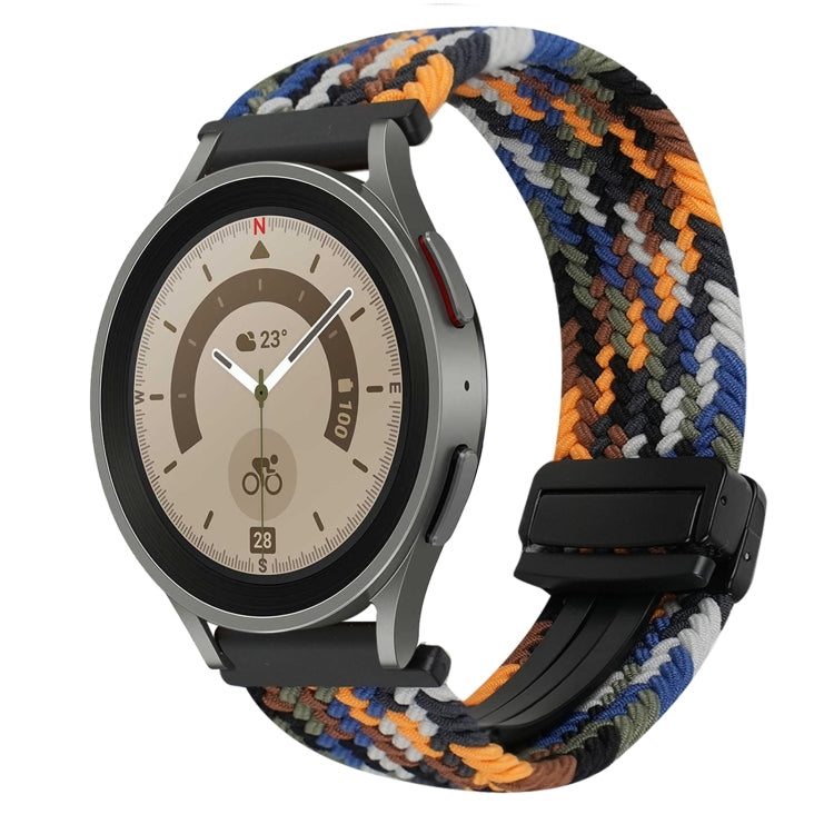 20mm Magnetic Buckle Braided Watch Strap, For Samsung Galaxy Watch 5 Pro, For Samsung Gear Sport