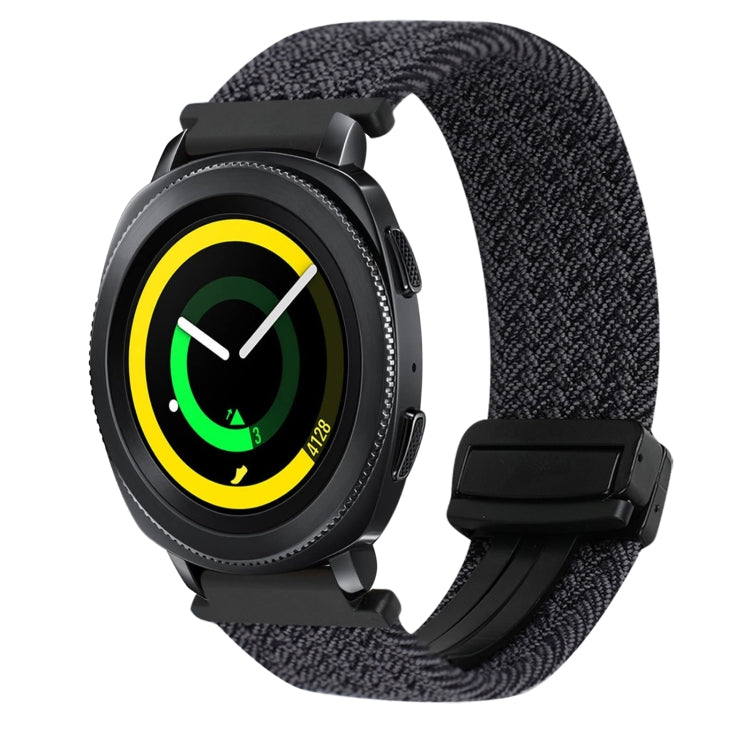 20mm Magnetic Buckle Braided Watch Strap, For Samsung Galaxy Watch 5 Pro, For Samsung Gear Sport