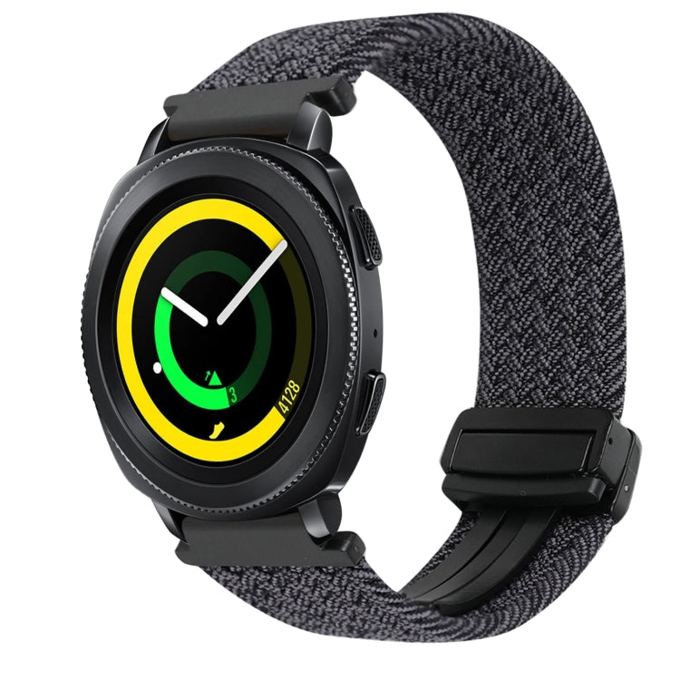20mm Magnetic Buckle Braided Watch Strap, For Samsung Galaxy Watch 5 Pro, For Samsung Gear Sport