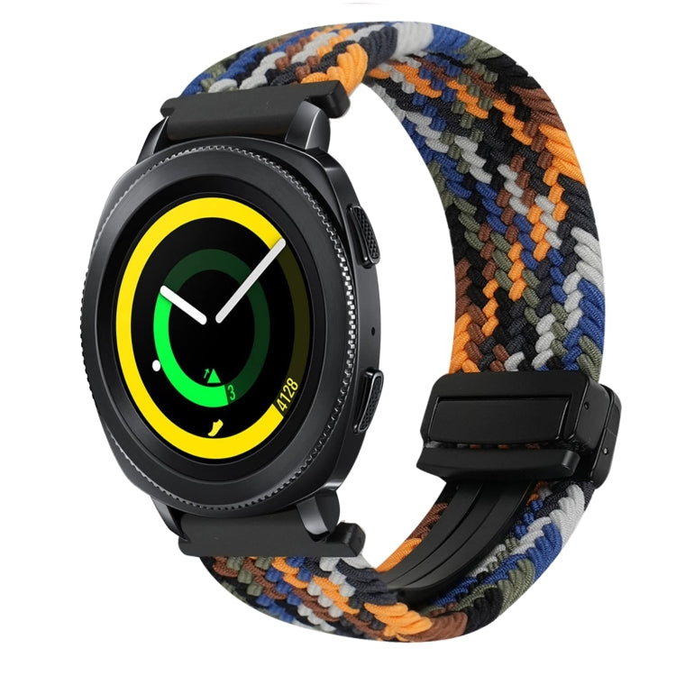 20mm Magnetic Buckle Braided Watch Strap, For Samsung Galaxy Watch 5 Pro, For Samsung Gear Sport