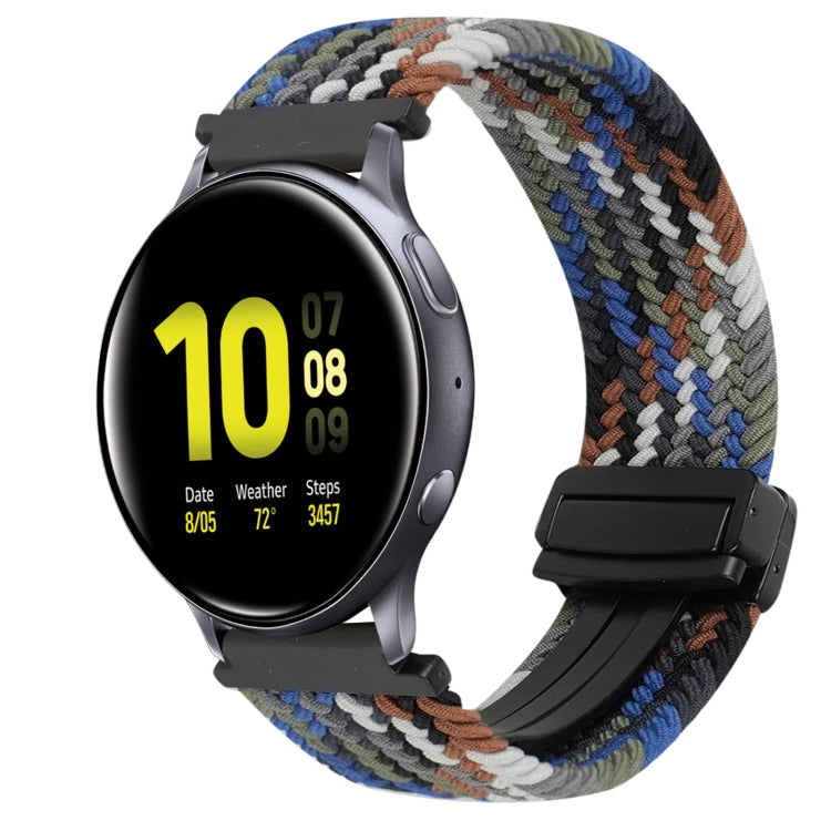 سوار ساعة مضفر بمشبك مغناطيسي 20 مم، لساعات سامسونج جالاكسي أكتيف 2، لساعات سامسونج جالاكسي 3 بقياس 41 مم