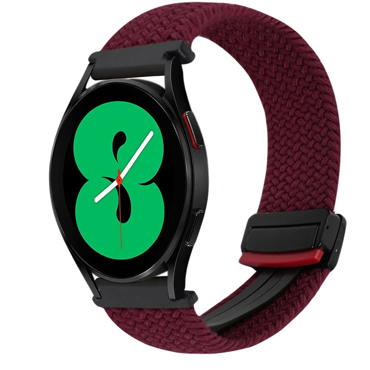20mm Magnetic Buckle Braided Watch Strap, For Samsung Galaxy Watch 4, For Samsung Galaxy Watch 4 Classic