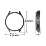 ENKAY Hat-Prince Electroplated Hard PC Case + 0.2mm 9H Glass Screen Protector, For Samsung Galaxy Watch7 44mm, For Samsung Galaxy Watch7 40mm