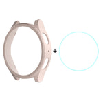 ENKAY Hat-Prince Electroplated Hard PC Case + 0.2mm 9H Glass Screen Protector, For Samsung Galaxy Watch7 44mm, For Samsung Galaxy Watch7 40mm