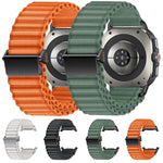 For Samsung Galaxy Watch Ultra 47mm Ocean Style Magnetic Buckle Braided Watch Band