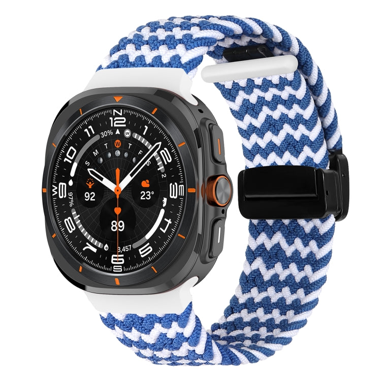 For Samsung Galaxy Watch Ultra 47mm Fold Magnetic Buckle Braided Watch Band