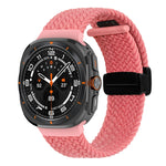 For Samsung Galaxy Watch Ultra 47mm Fold Magnetic Buckle Braided Watch Band
