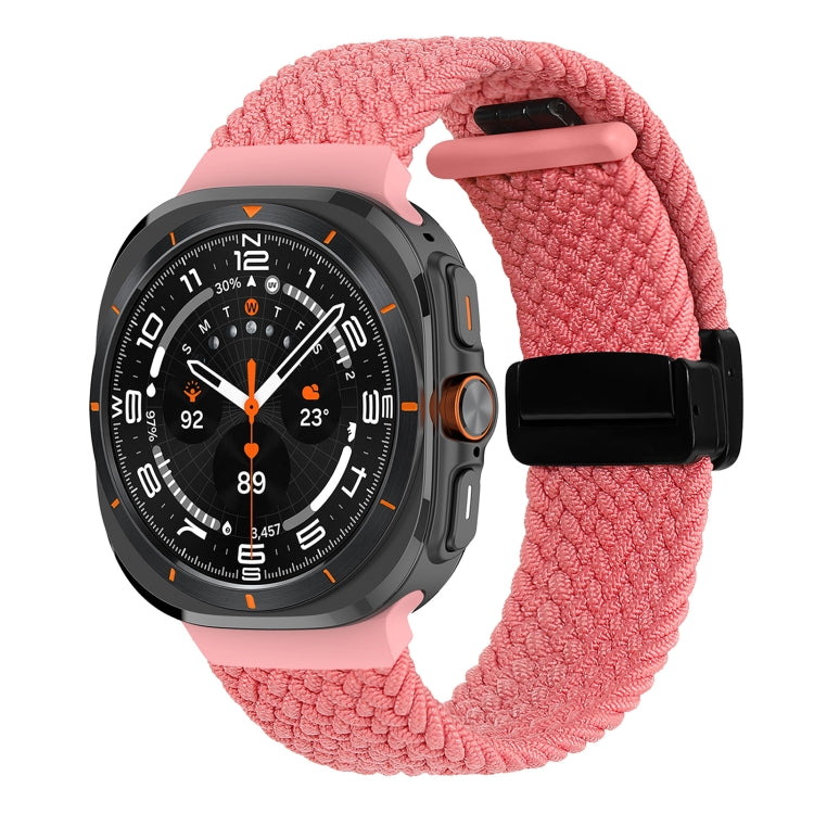 For Samsung Galaxy Watch Ultra 47mm Fold Magnetic Buckle Braided Watch Band