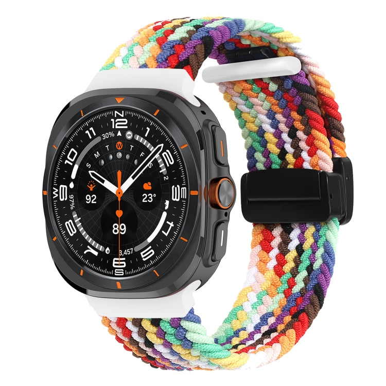 For Samsung Galaxy Watch Ultra 47mm Fold Magnetic Buckle Braided Watch Band