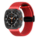 For Samsung Galaxy Watch Ultra 47mm Fold Magnetic Buckle Braided Watch Band