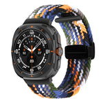 For Samsung Galaxy Watch Ultra 47mm Fold Magnetic Buckle Braided Watch Band