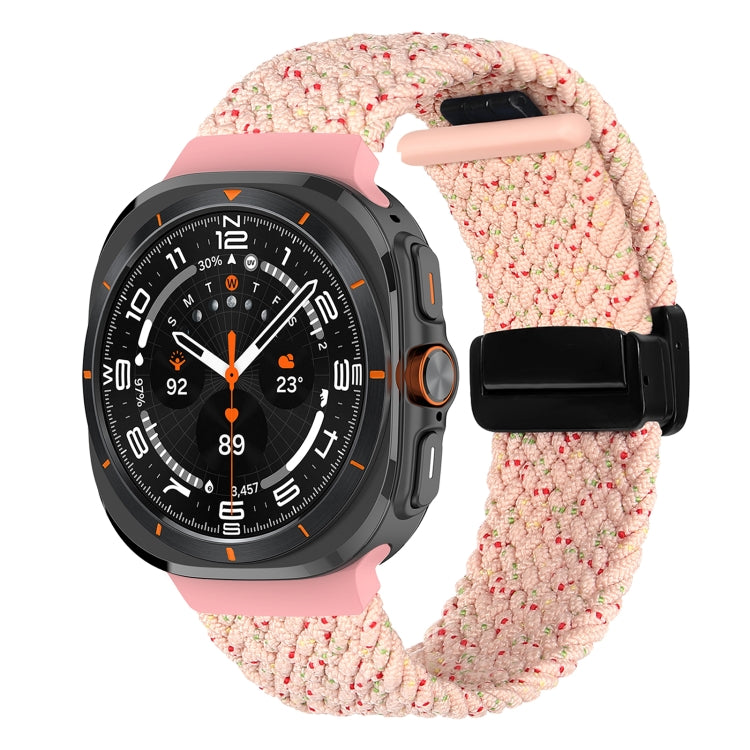 For Samsung Galaxy Watch Ultra 47mm Fold Magnetic Buckle Braided Watch Band