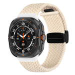 For Samsung Galaxy Watch Ultra 47mm Fold Magnetic Buckle Braided Watch Band