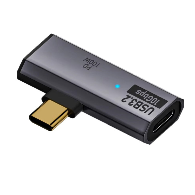 USB-C / Type-C Male to Dual Type-C Female USB3.2/10Gbps OTG Converter PD100W Charging Adapter, Dual Type-C