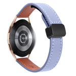 Slim Magnetic Buckle 20mm Microfiber Leather Watch Band, For Samsung Galaxy Watch 4  40 / 44mm, For Samsung Galaxy Watch 4 Classic 42 / 46mm