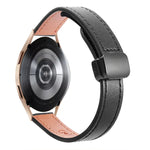 Slim Magnetic Buckle 20mm Microfiber Leather Watch Band, For Samsung Galaxy Watch 4  40 / 44mm, For Samsung Galaxy Watch 4 Classic 42 / 46mm
