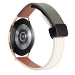 Slim Magnetic Buckle 20mm Microfiber Leather Watch Band, For Samsung Galaxy Watch 4  40 / 44mm, For Samsung Galaxy Watch 4 Classic 42 / 46mm