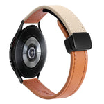 Slim Magnetic Buckle 20mm Microfiber Leather Watch Band, For Samsung Galaxy Watch 4  40 / 44mm, For Samsung Galaxy Watch 4 Classic 42 / 46mm