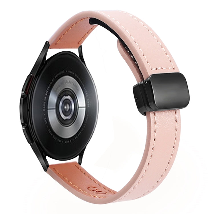 Slim Magnetic Buckle 20mm Microfiber Leather Watch Band, For Samsung Galaxy Watch 4  40 / 44mm, For Samsung Galaxy Watch 4 Classic 42 / 46mm