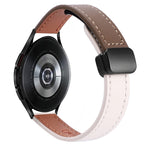 Slim Magnetic Buckle 20mm Microfiber Leather Watch Band, For Samsung Galaxy Watch 4  40 / 44mm, For Samsung Galaxy Watch 4 Classic 42 / 46mm