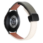 Slim Magnetic Buckle 20mm Microfiber Leather Watch Band, For Samsung Galaxy Watch 4  40 / 44mm, For Samsung Galaxy Watch 4 Classic 42 / 46mm