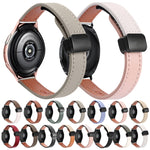Slim Magnetic Buckle 20mm Microfiber Leather Watch Band, For Samsung Galaxy Watch 4  40 / 44mm, For Samsung Galaxy Watch 4 Classic 42 / 46mm